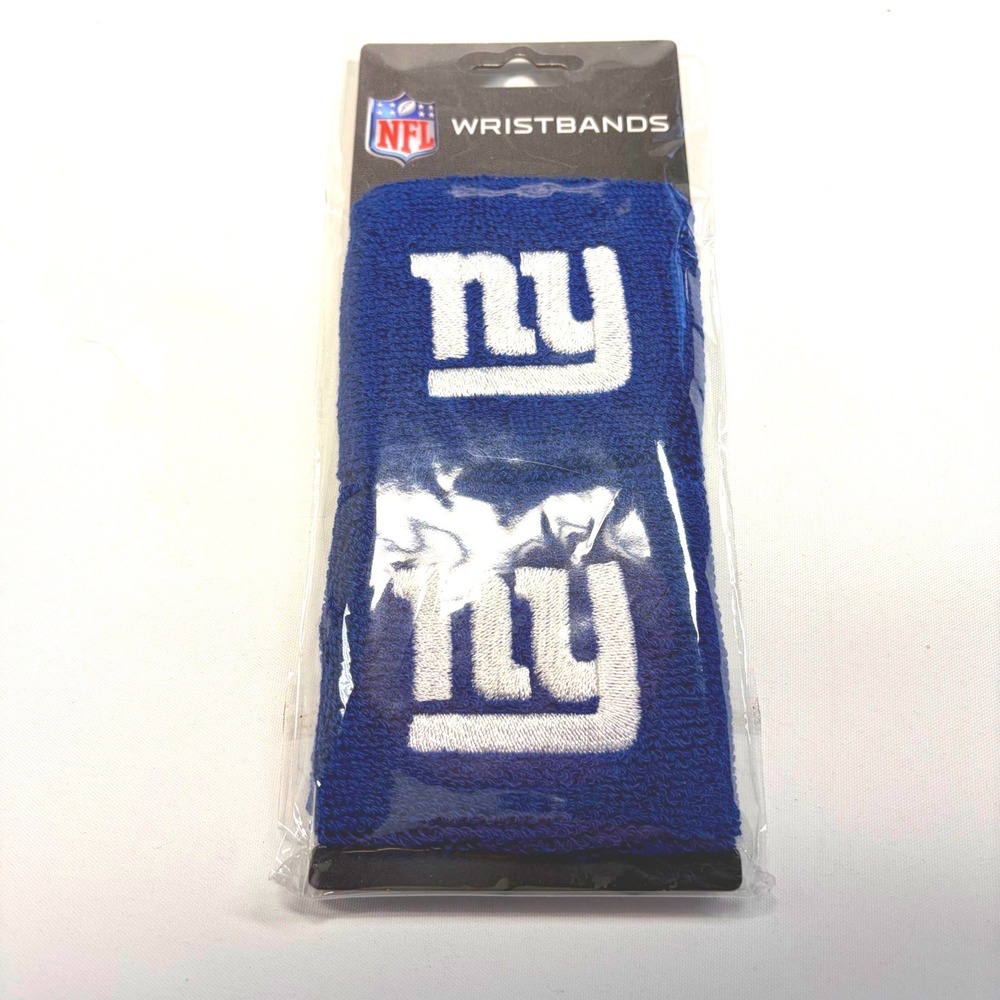 NFL New‎ York Giants Wristbands – Blue – Franklin Sports – New in Package